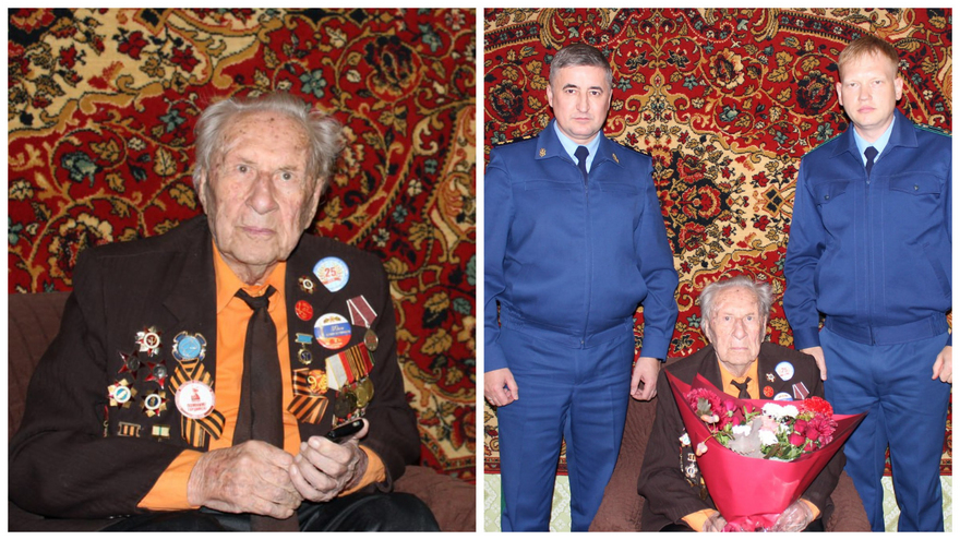 Саратовский ветеран Соков отпраздновал 103-летие с прокурорами