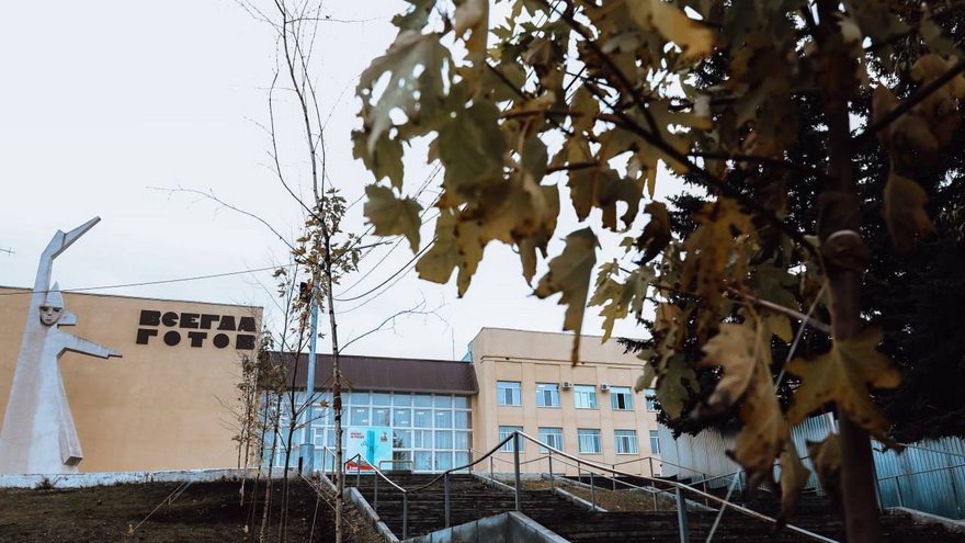 В сквере Территория детства высаживают деревья и кустарники