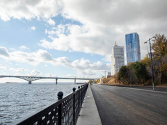 Набережную под мостом Саратов-Энгельс откроют в ноябре