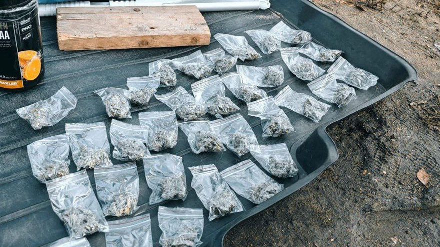 В Саратовской области остановили иномарку с десятками свертков марихуаны под капотом