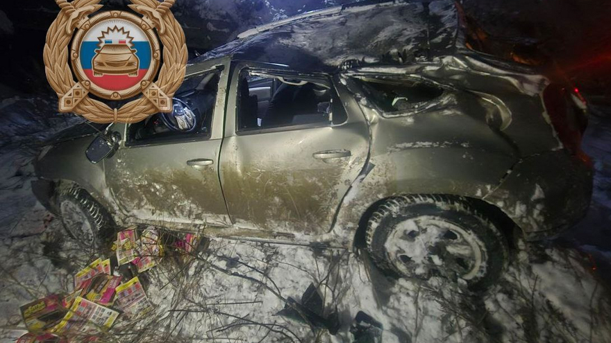 В Саратовской области опрокинулся автомобиль Renault Duster: пострадали два человека