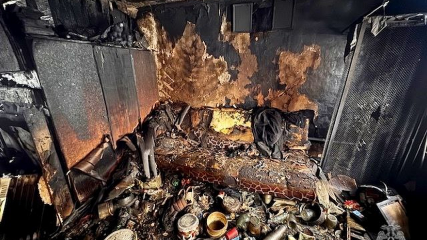 В первый день нового года на пожаре в Саратове погиб мужчина