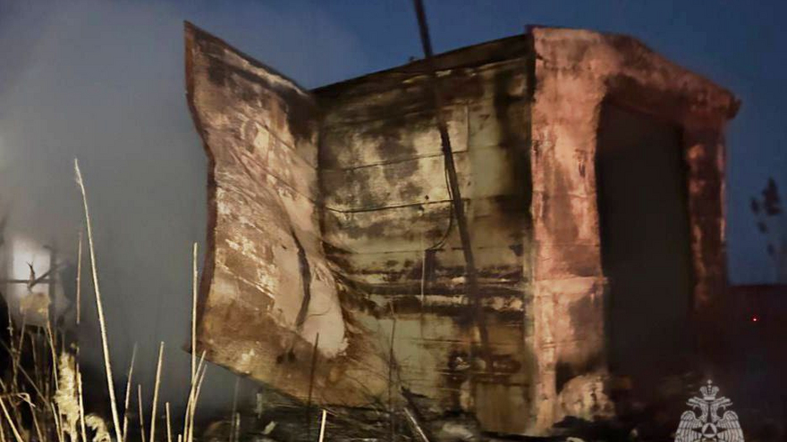 В Красавке в горящем вагончике погиб мужчина