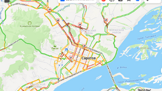Саратовцы стоят в 9-балльных пробках