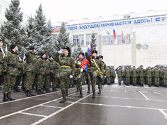 В преддверии Дня защитника Отечества в СГТУ прошло торжественное построение