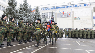 В преддверии Дня защитника Отечества в СГТУ прошло торжественное построение