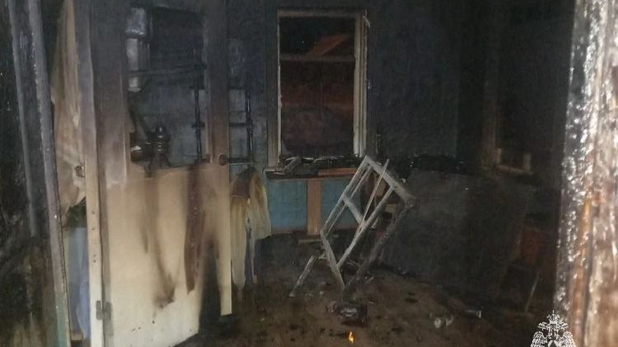 Мужчина погиб на пожаре под Вольском