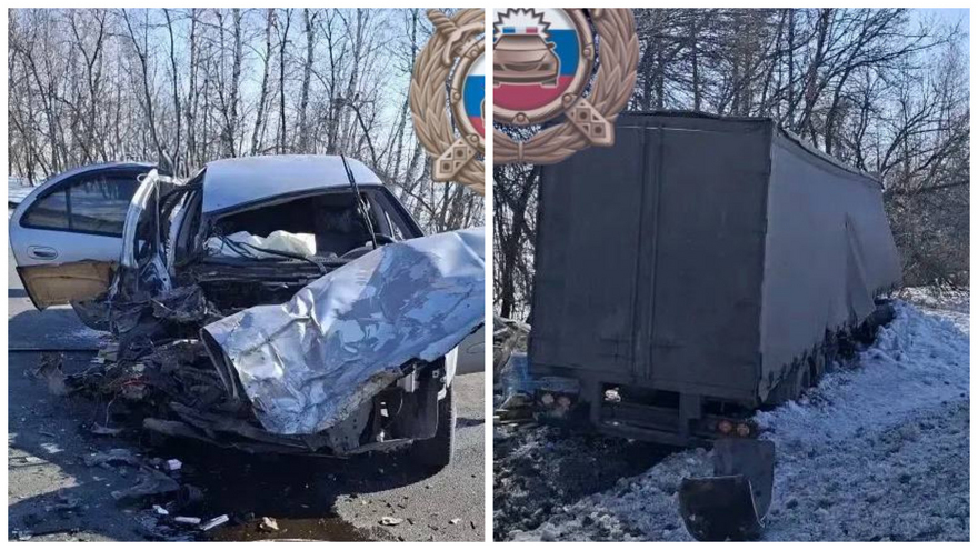 Пассажирка легковушки разбилась в столкновении с фурой