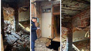 В доме-памятнике в центре Саратова обрушился подвал