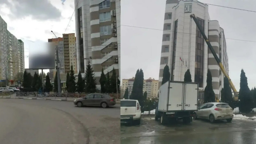 За год в Энгельсе демонтировали больше 700 незаконных рекламных конструкций и нестационарных ларьков
