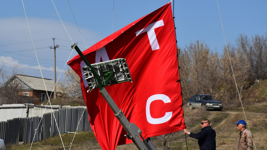 В Саратовской области впервые запустили станцию сотовой связи на аэростате