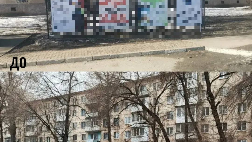 В Энгельсском районе демонтируют незаконные билборды и киоски