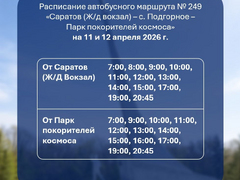 День космонавтики: до Парка покорителей космоса автобусы будут ходить раз в час