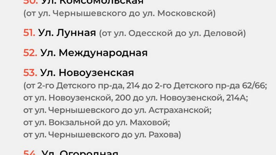 Названы ждущие ремонта дороги в Саратове