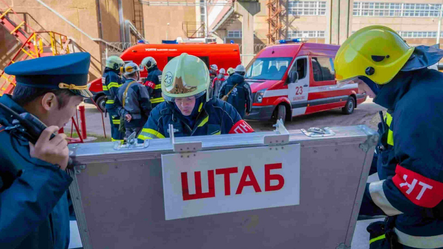 Персонал Балаковской АЭС и пожарные успешно отработали профессиональные навыки в ходе совместных плановых учений