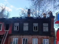 В центре Саратова в горящем доме нашли мертвого человека