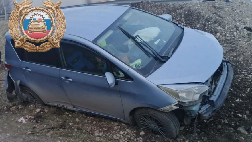 Под Саратовом два человека пострадали в улетевшей в кювет иномарке