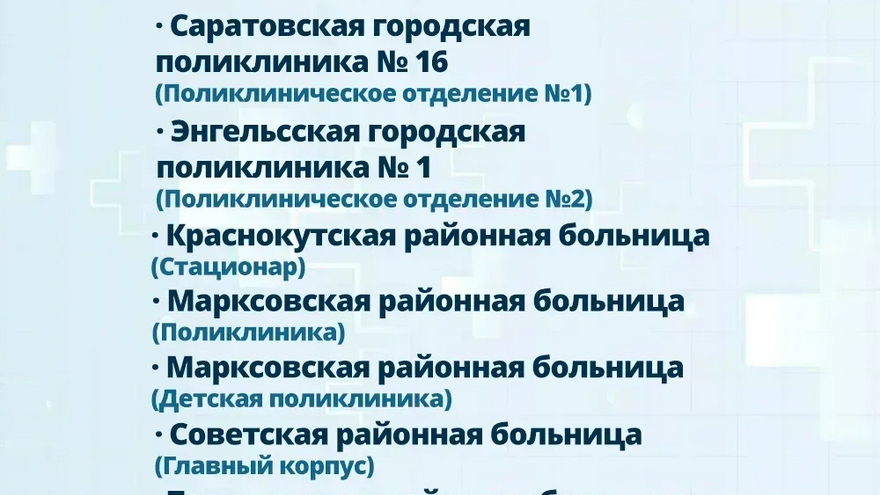 В Саратовской области капитально отремонтируют 12 больниц и поликлиник