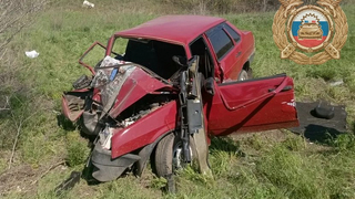 В Саратовской области два человека пострадали во влетевшем в дерево ВАЗе