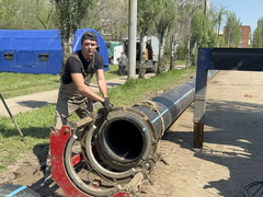 В Энгельсе начали снос незаконных строений у места ремонта коллектора