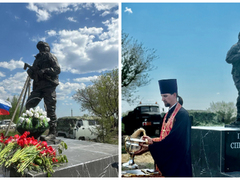 Открыт памятник погибшим на СВО героям из Саратовской области