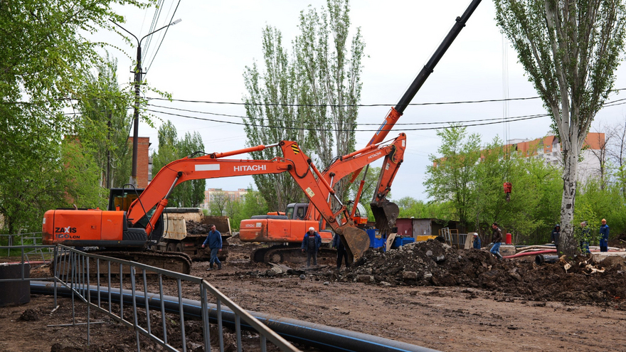 Поврежденный участок коллектора в Энгельсе локализован