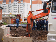 Поврежденный участок коллектора в Энгельсе локализован