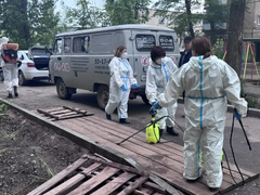 Ремонт коллектора: в Энгельсе дезинфицируют территории соцучреждений и жилых домов