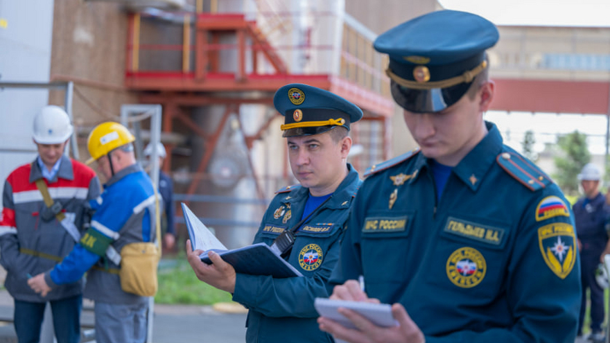 Персонал Балаковской АЭС успешно отработал совместные действия с МЧС в ходе противопожарных учений