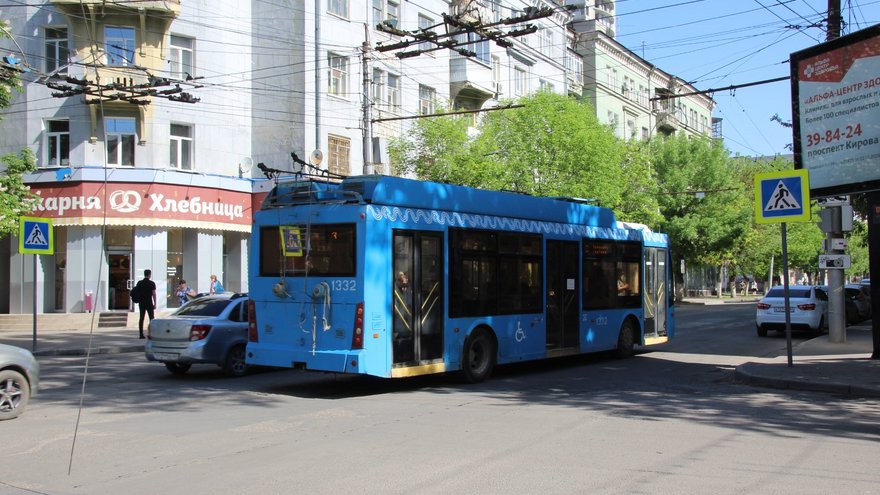В Саратове временно перестанет работать маршрут троллейбуса № 3