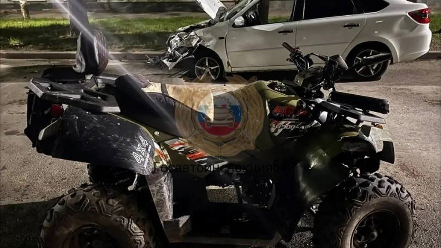 В ночном ДТП в Саратове погибла водитель квадроцикла