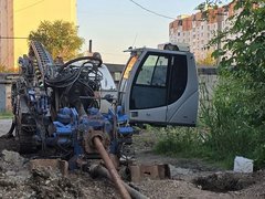 В Энгельсе готовятся бурить отверстие для замены второго участка обвалившегося коллектора