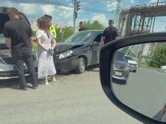 В Саратове автомобиль ДПС попал в ДТП