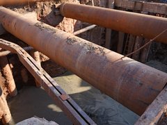 В Энгельсе отремонтировали разрушенный участок коллектора