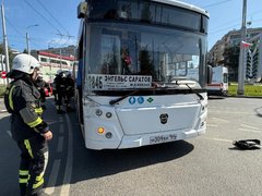Трое пострадали в ДТП с автобусом в Саратове