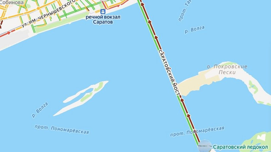 ДТП парализовало движение на мосту Саратов-Энгельс