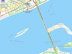 ДТП парализовало движение на мосту Саратов-Энгельс