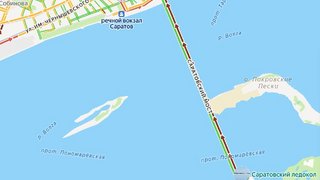 ДТП парализовало движение на мосту Саратов-Энгельс