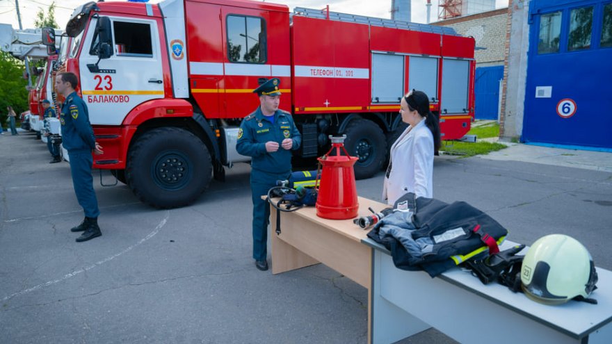 Самая длинная лестница в Балаково и секреты охраны АЭС: как спасатели обеспечивают безопасность станции