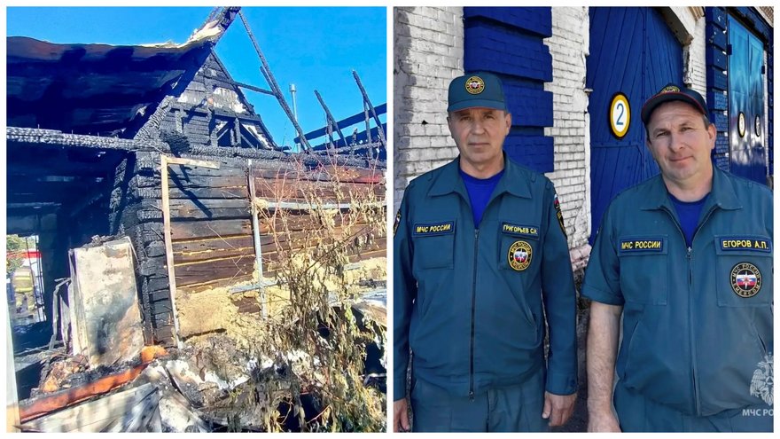 Стоял с кастрюлей и не обращал внимания на огонь: сотрудники МЧС вывели мужчину из горящего дома