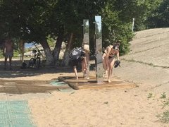 Жители Энгельса остались довольны обновленным пляжем