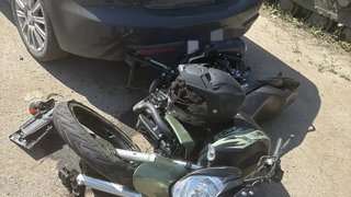 В аварии у гостиницы Эльдорадо пострадал 28-летний мужчина на мопеде