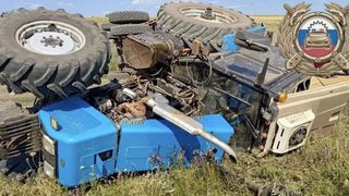 Тракторист разбился насмерть посреди поля