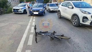 В Саратове Гранта сбила школьника на велосипеде
