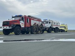 В аэропорту Саратова учились тушить самолет с пассажирами
