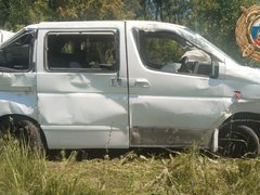 В Саратовской области женщина-водитель пострадала в опрокинувшейся иномарке