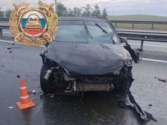 На окраине Саратова два человека разбились в ДТП с грузовиками