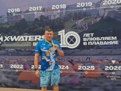 Экс-начальник полиции Саратова Чепурной дважды переплыл Волгу в Нижнем Новгороде