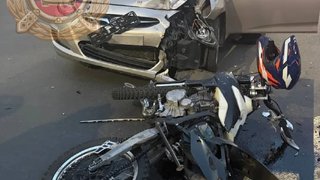 В Саратовской области байкер пострадал в ДТП с иномаркой