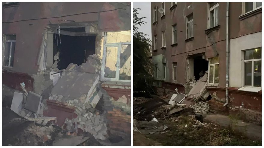 В Саратове в аварийном доме с дырой произошло новое обрушение